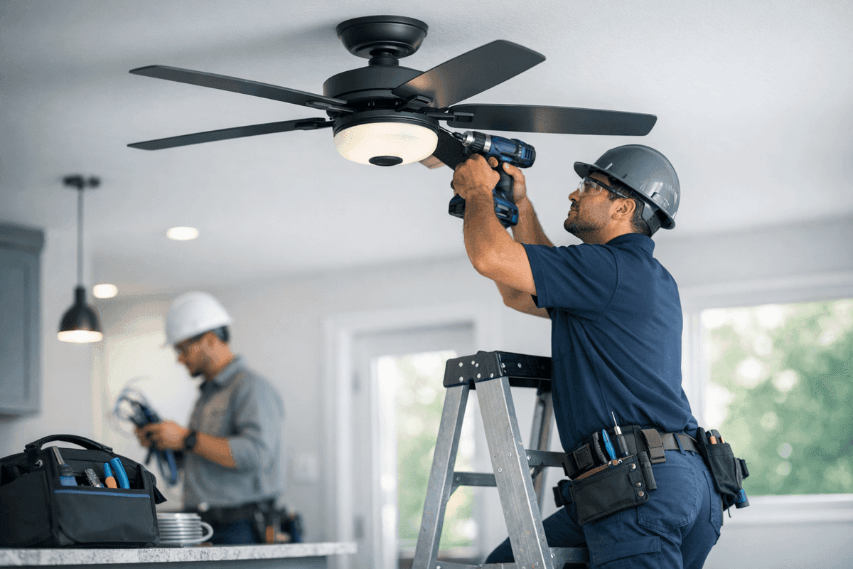 Ceiling Fans service by Angelic Electric