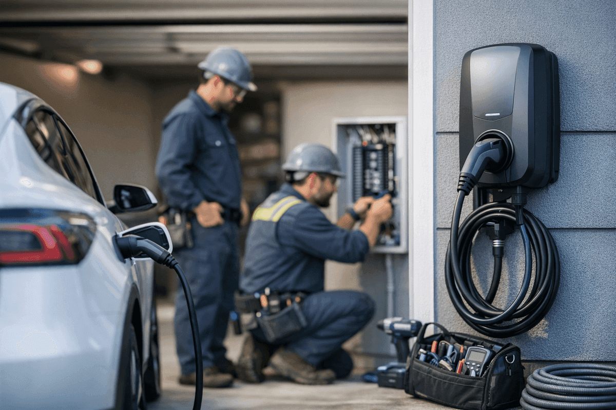 EV Chargers service by Angelic Electric