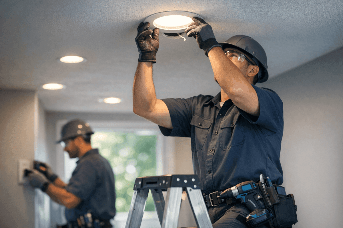 Lighting service by Angelic Electric