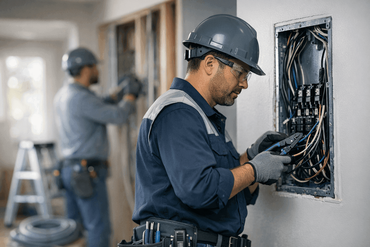 Rewiring service by Angelic Electric